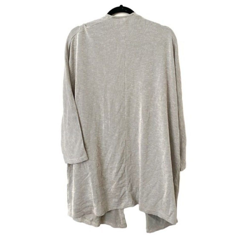 DONNI. Ribbed Open Front Slouchy Cardigan One Size - Picture 3 of 5